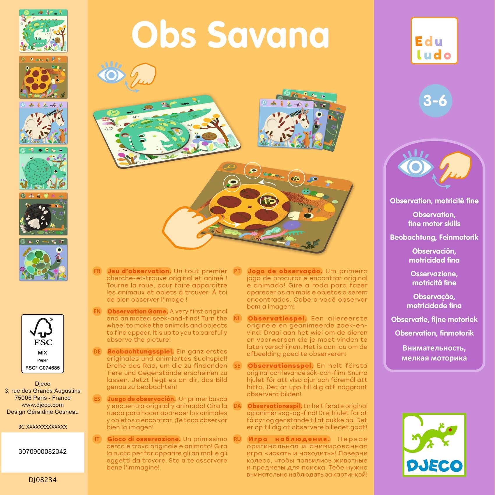 DJECO zoekspel Obs Savana 3 jr+