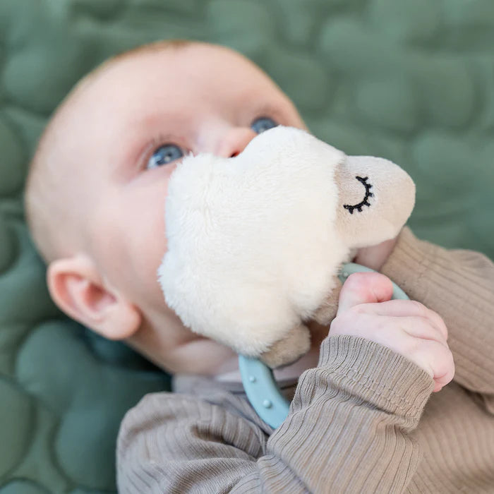 Buy Done by Deer rammelaar met bijtring sheepy blue 0 m+