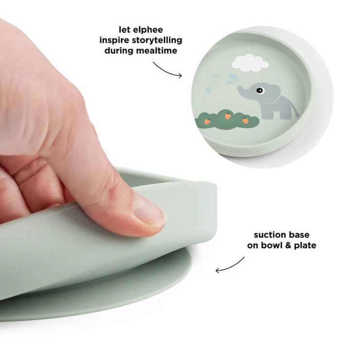 Done by Deer stick and stay dinner set elphee green 5712643063094 b