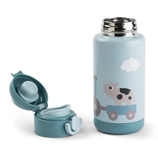Done by Deer thermosfles tiny farm blue 340 ml 5712643059639