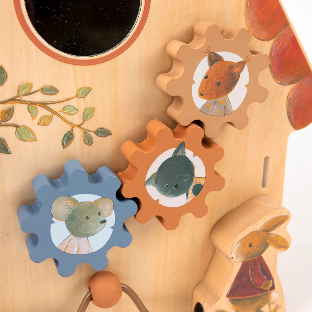 Lilliputiens activity panel Farm 9 m+ hout