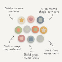 Mushie foam bath puzzle 3 jr+