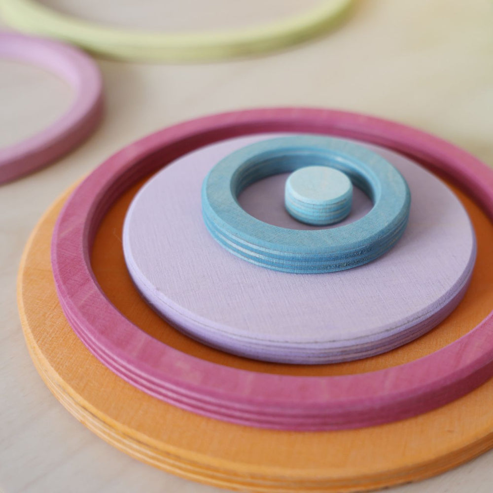 GRIMMS cirkels en ringen pastel 3 jr+ 10687