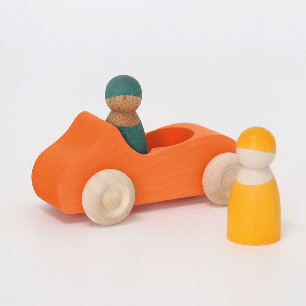 Buy GRIMMS grote auto oranje + 2 regenboogvrienden 1 jr+