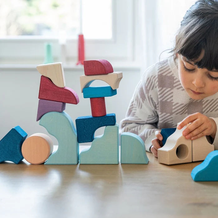 GRIMMS houten blokkenset Wave 1 jr+ 43107