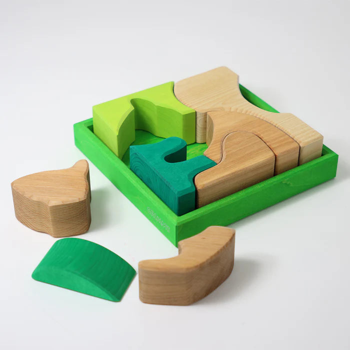 GRIMMS houten bouwset groen 1jr 4048565436861 e