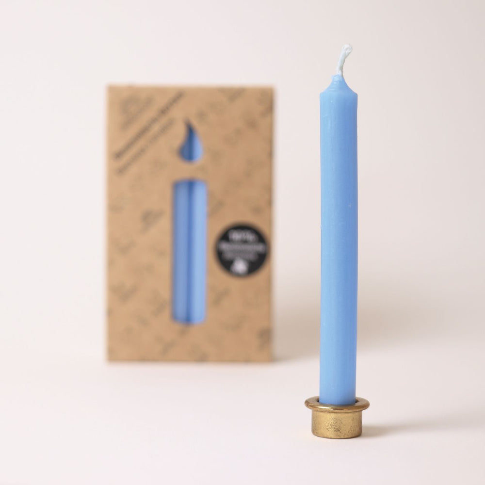 GRIMMS jaarring kaarsen blauw 12 stks05162
