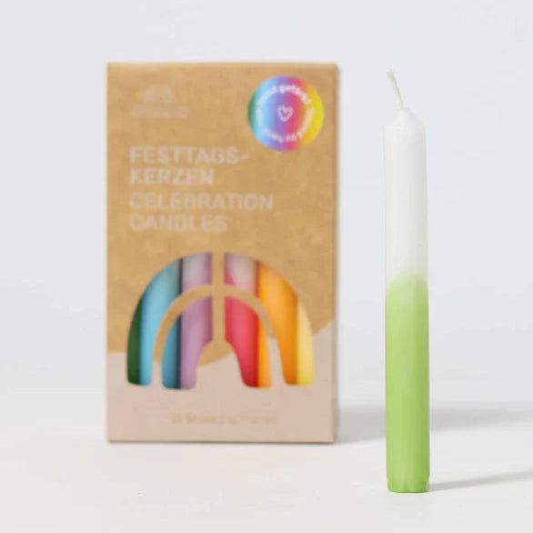 GRIMMS jaarring kaarsen regenboog 12 stks 4048565053006 a
