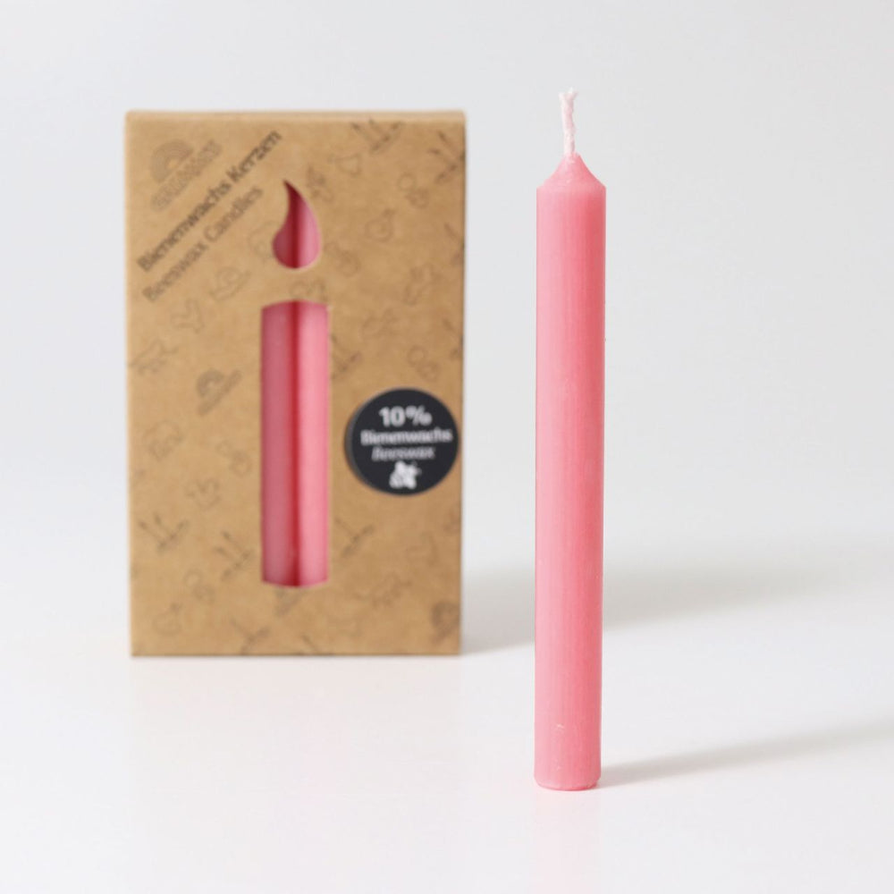 GRIMMS jaarring kaarsen roze 12 stks05183