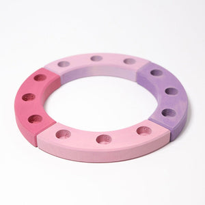GRIMMS jaarring roze violet 22 cm 0212
