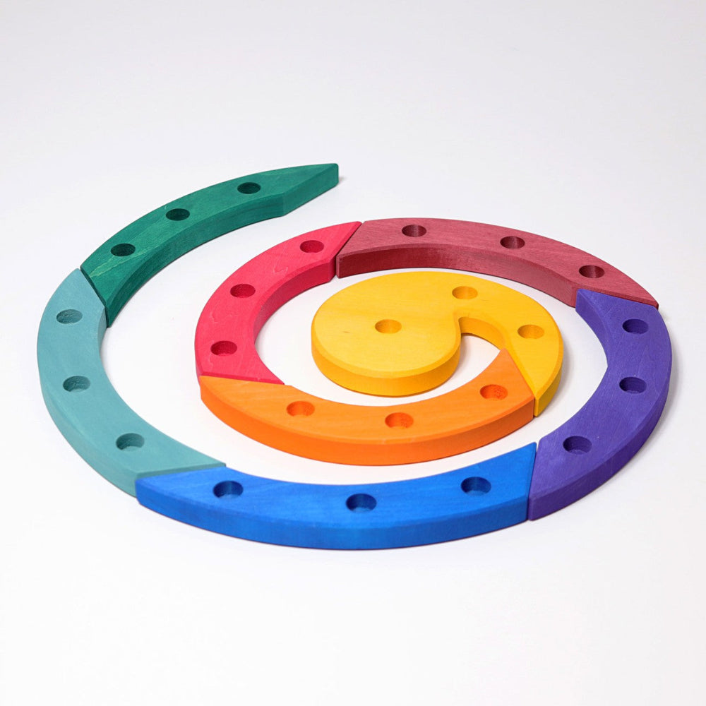 GRIMMS jaarring spiraal regenboog 40 cm03210