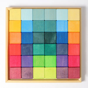 GRIMMS mozaiek blokkenset regenboog classic 1 jr+43110