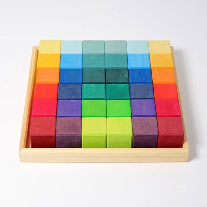 GRIMMS mozaiek blokkenset regenboog classic 1 jr+43110b