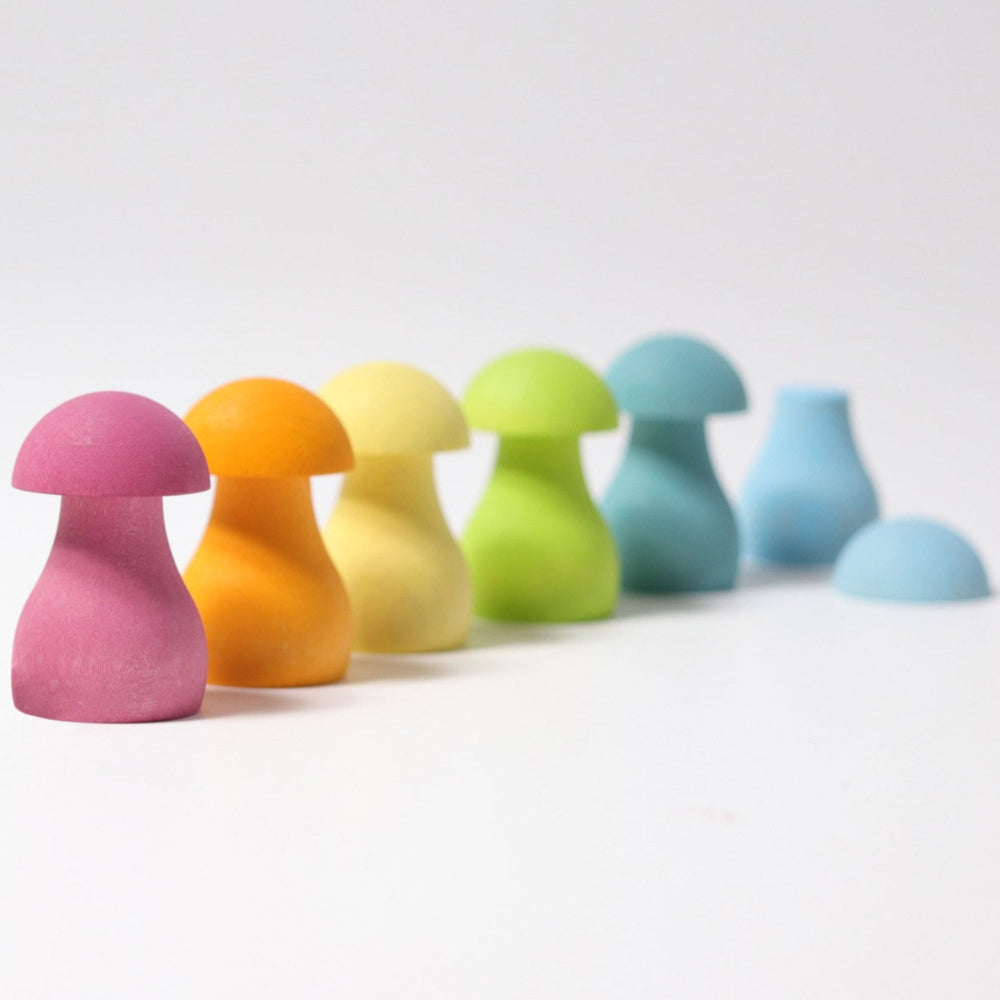 GRIMMS paddenstoelen regenboog pastel 1 jr+