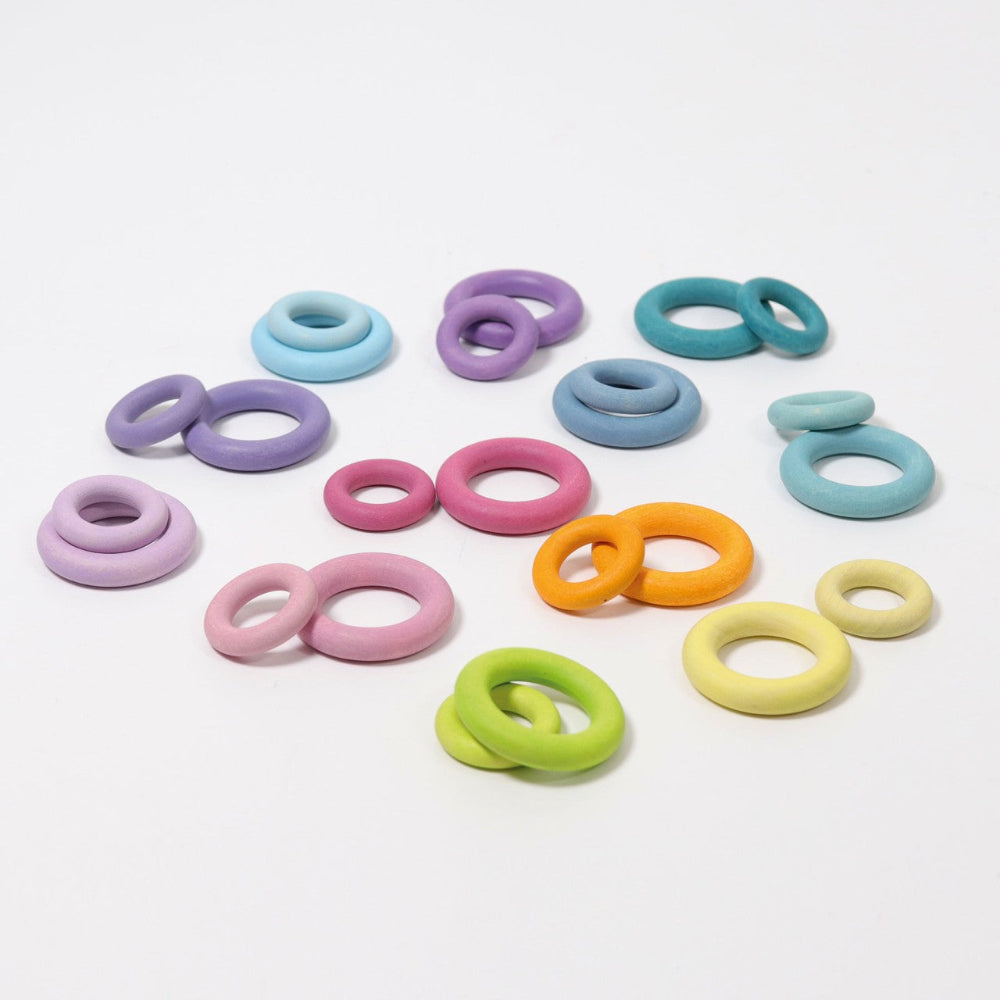 GRIMMS ringen regenboog pastel 3 jr+10163