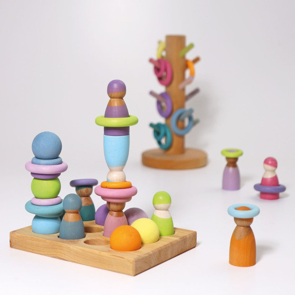 GRIMMS ringen regenboog pastel 3 jr+ 10163