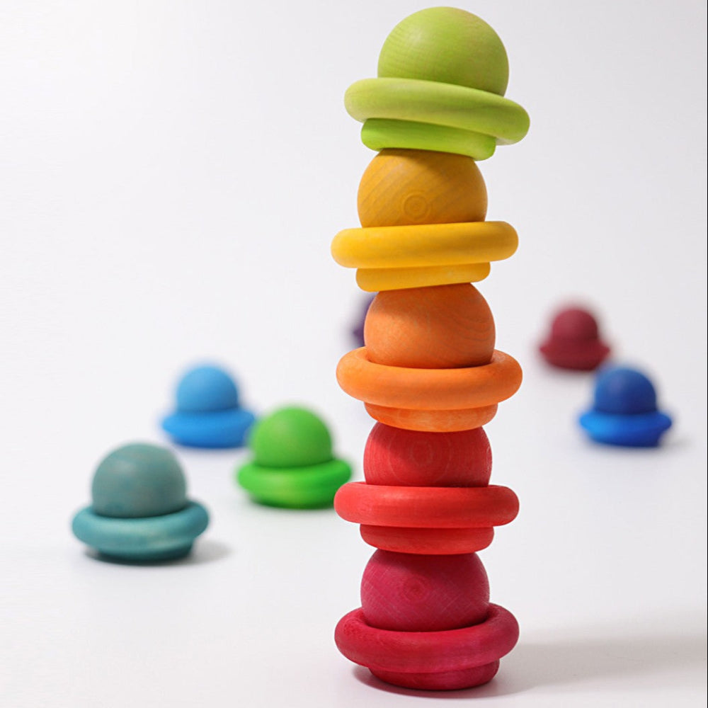 GRIMMS ballen regenboog classic small 3 jr+ 4048565102360