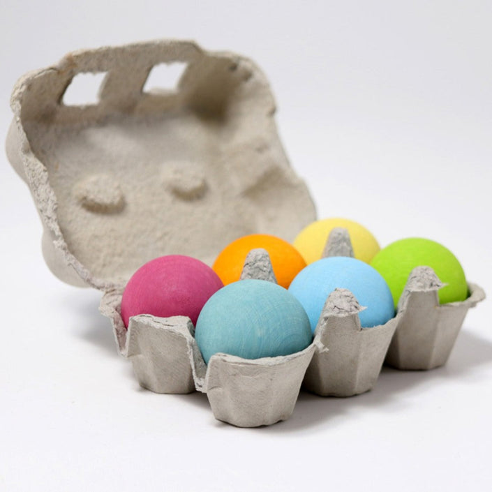 GRIMMS sorteerballen regenboog pastel 1 jr+10238