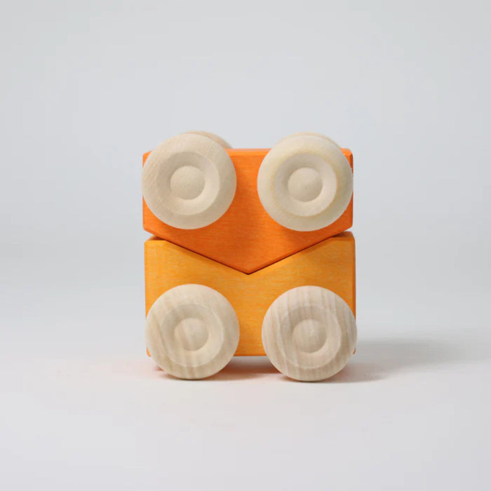 GRIMMS stapel auto's oranje 0 mnd+09331c