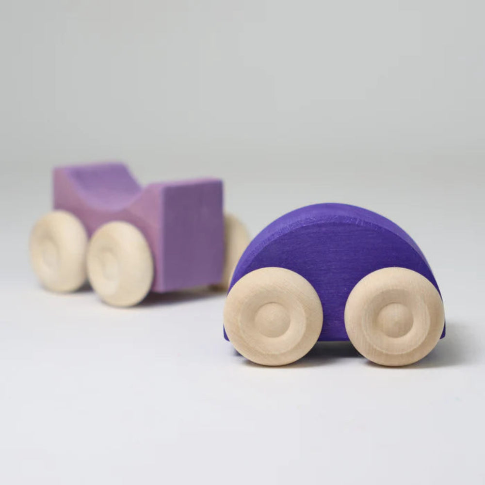 Buy GRIMMS stapel auto's paars 0 mnd+