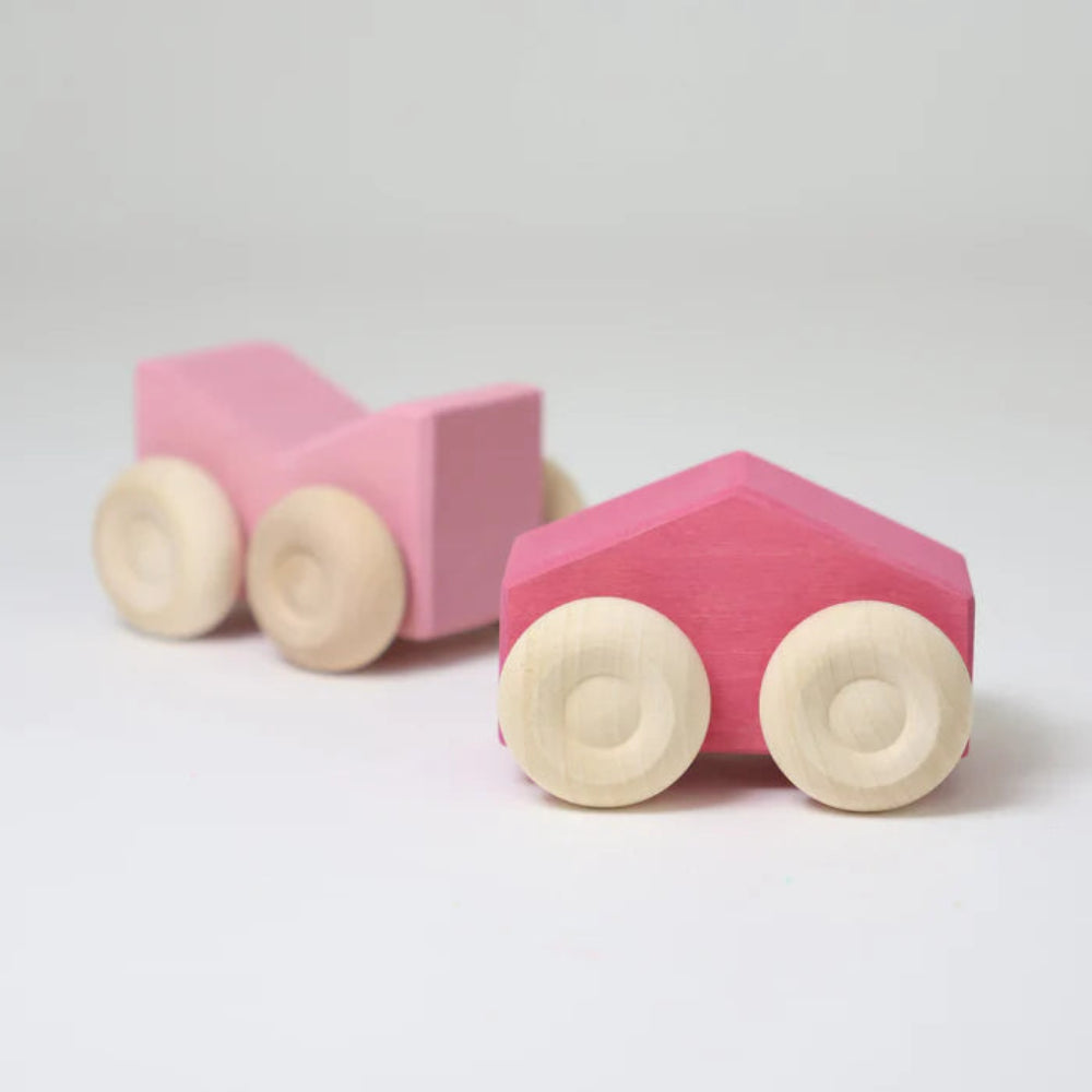 GRIMMS stapel auto's roze 0 mnd+09333b