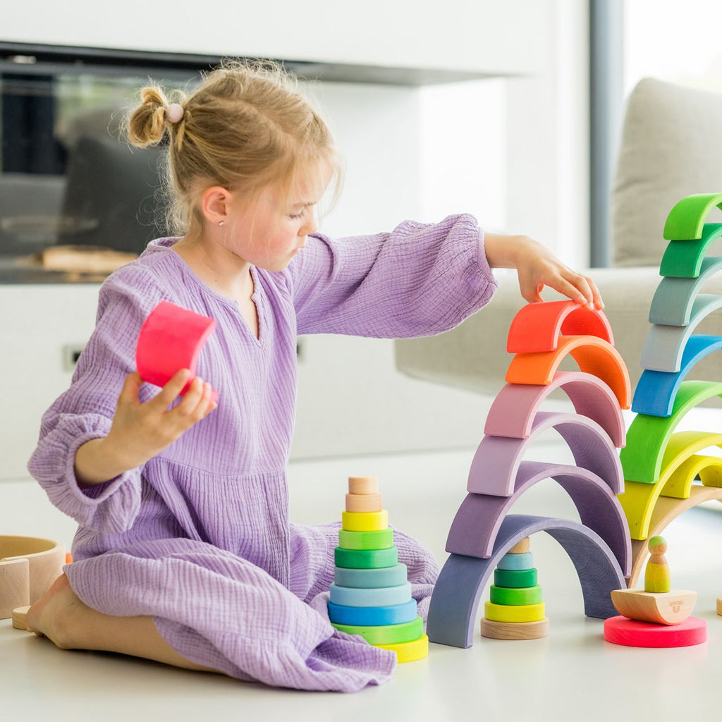 GRIMMS regenboog groot neon 1 jr+ lindehout