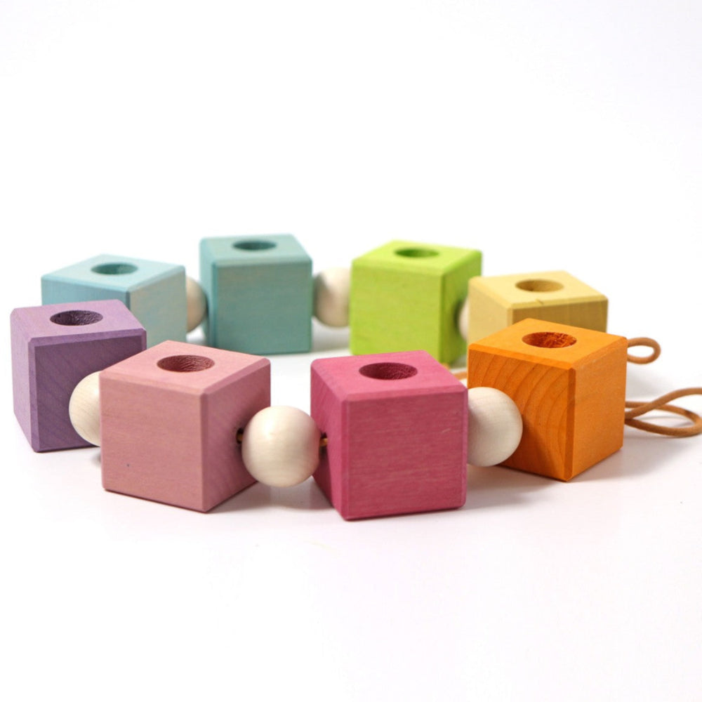 GRIMMS verjaardagsring blokken pastel 30 cm01781d