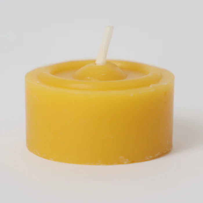 GRIMMS waxinelichtje 100% bijenwas geel