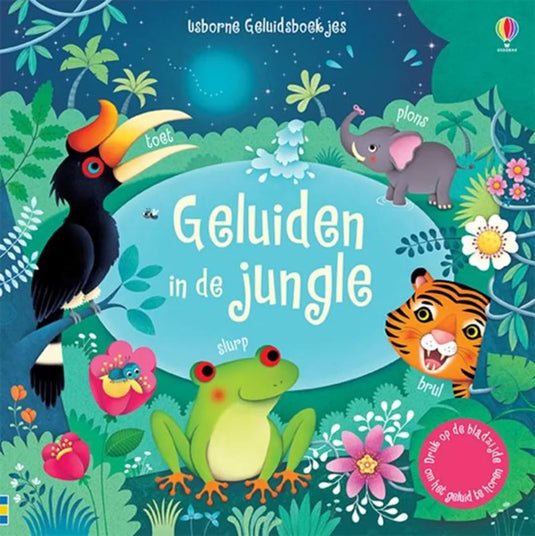 Geluiden in de jungle - geluidenboek 1 jr+