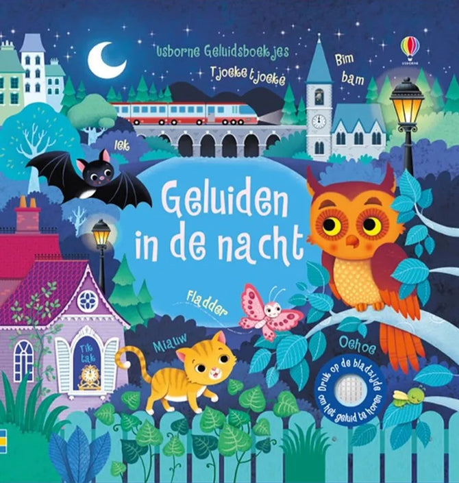 Geluiden in de nacht - geluidenboek 1 jr+