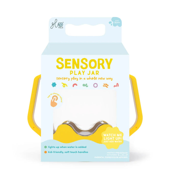 Glo Pals sensory play jar geel 18 mnd+