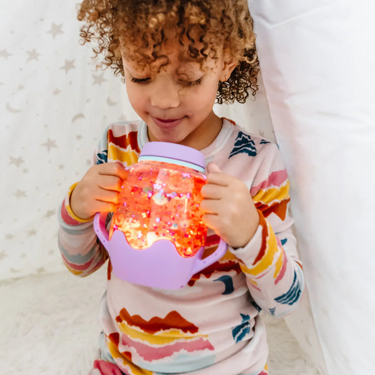 Glo Pals sensory play jar paars 18 mnd+