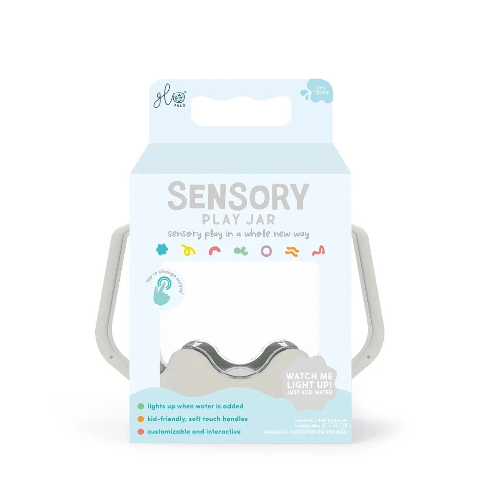 Glo Pals sensory play jar grijs 18 mnd+