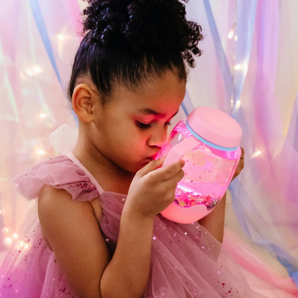 Glo Pals sensory play jar roze 18 mnd+