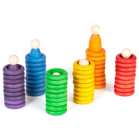 Grapat poppetjes ringen en munten 60-delig 8436580870023 a