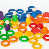 Grapat poppetjes ringen en munten 60-delig 8436580870023 c