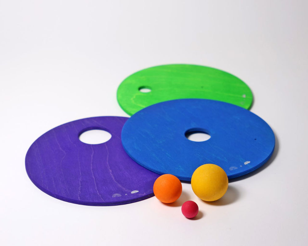 GRIMMS x Stapelstein Rolling Discs Cool Classic Hout