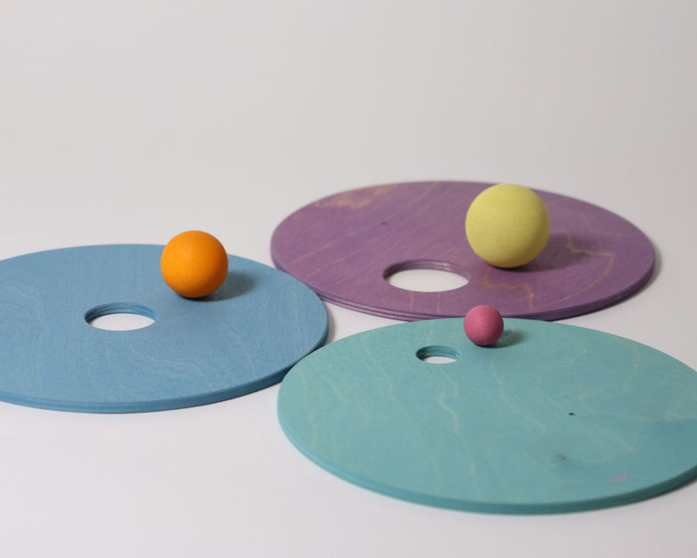 Grimms x Stapelstein Rolling Discs Cool Pastel2