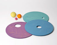 Grimms x Stapelstein Rolling Discs Cool Pastel