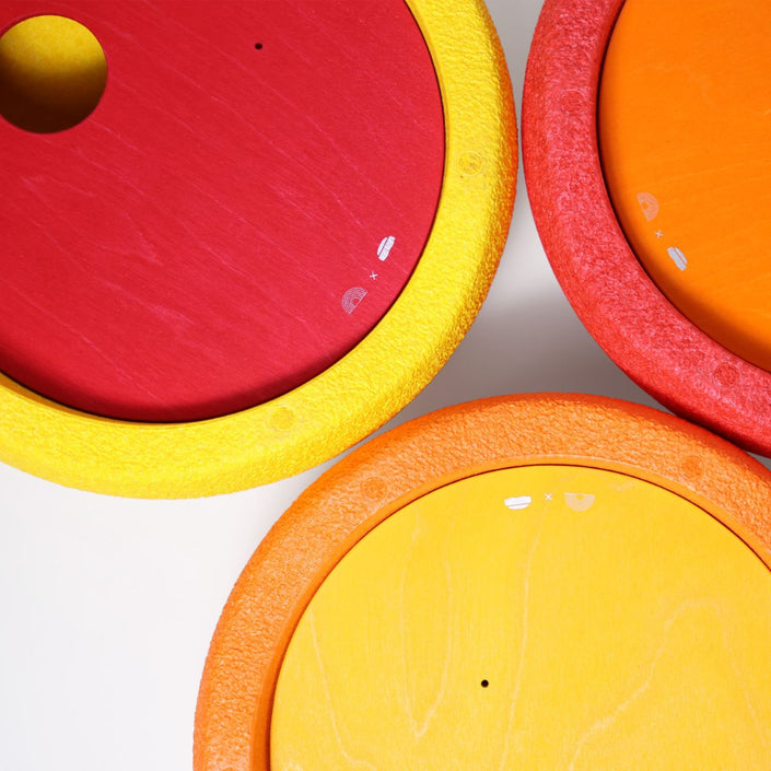 Grimms x Stapelstein Rolling Discs Warm Classic4