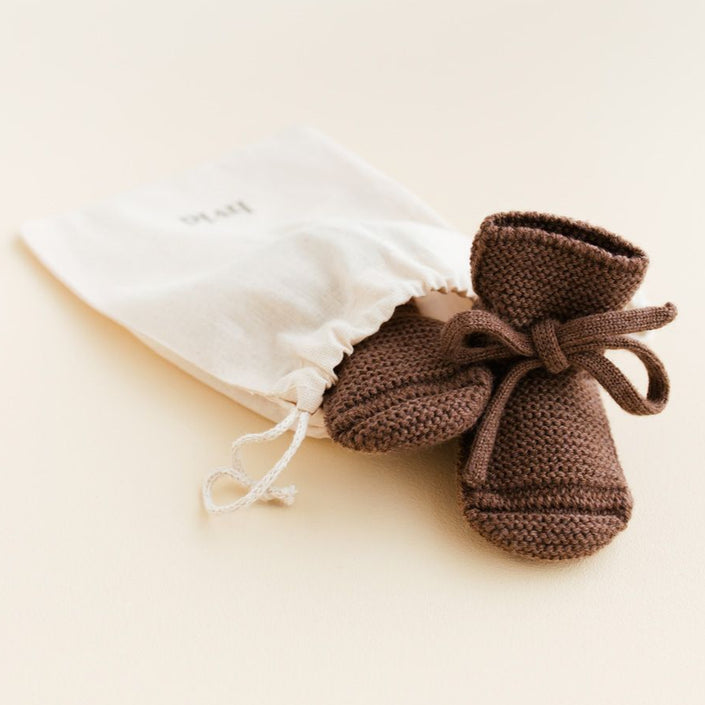 HVID slofjes mocha 9-15 mnd b