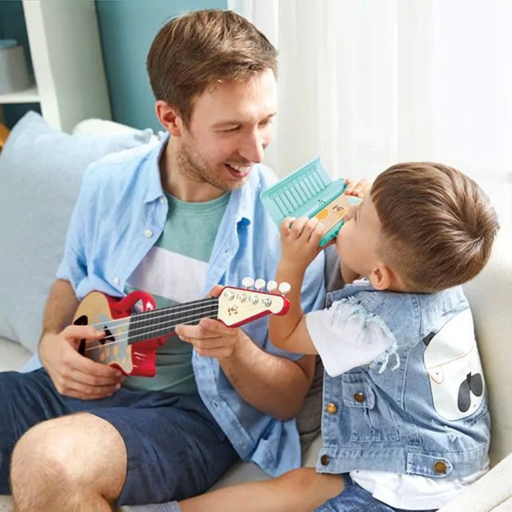 Hape leer met licht mondharmonica 3 jr+ 6943478033085