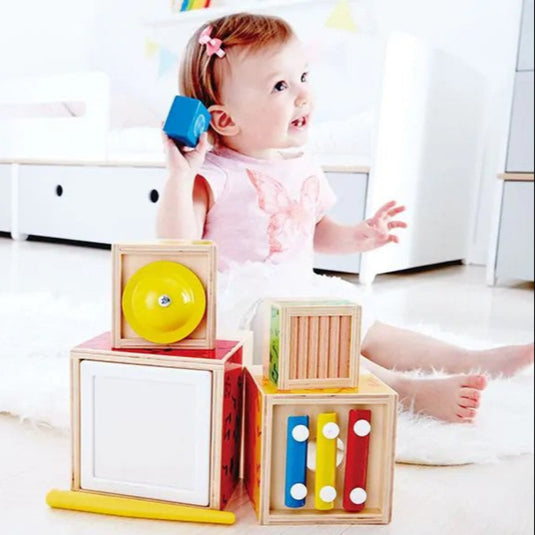 Hape muzikale stapelblokken 18 mnd+E0336
