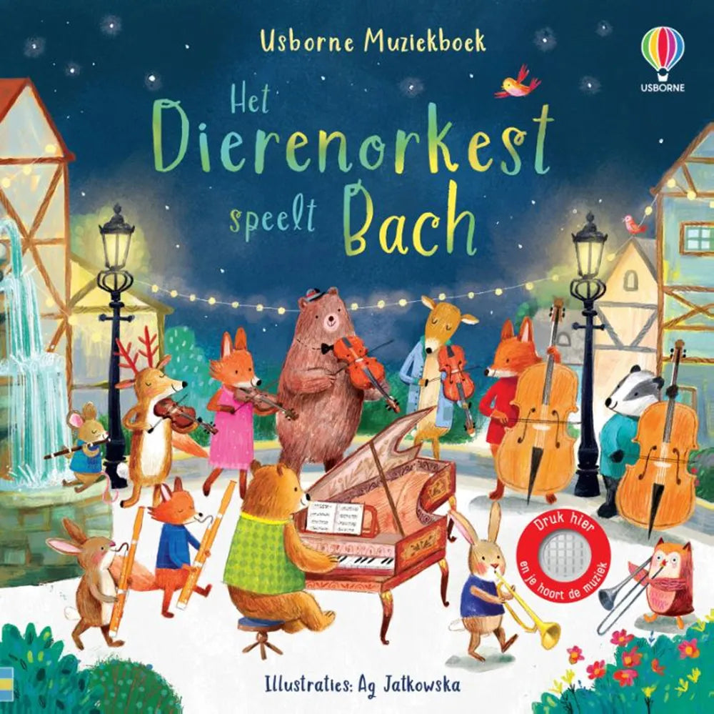 Het dierenorkest speelt Bach - geluidenboek 10 mnd+