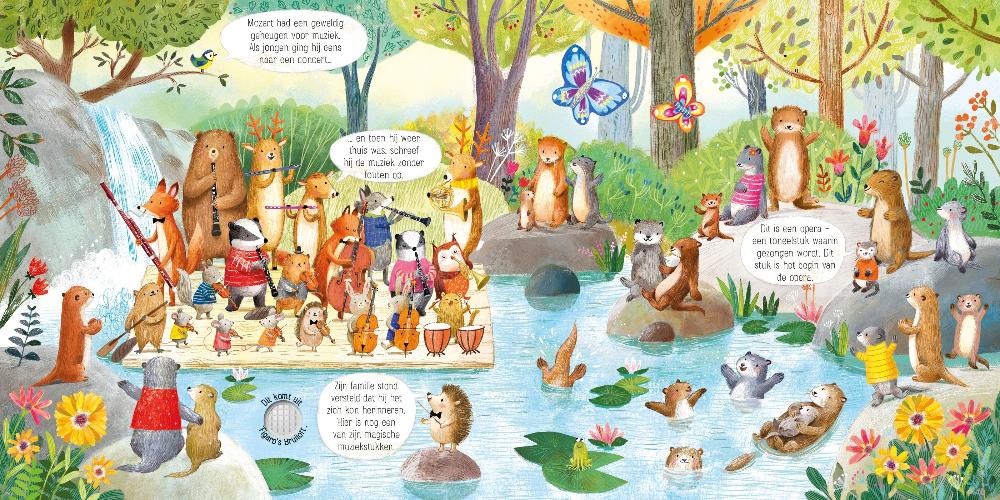 Het dierenorkest speelt Mozart - geluidenboek 2 jr+ 1701101
