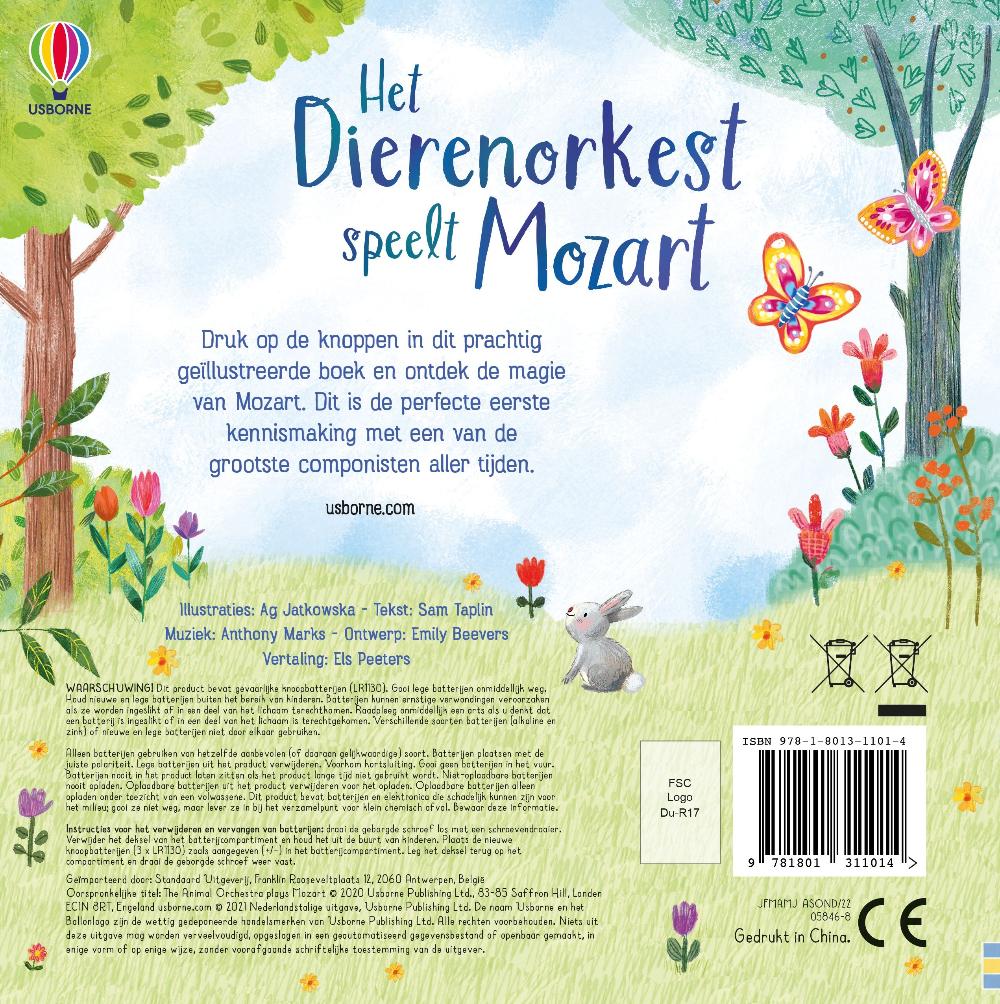 Buy Het dierenorkest speelt Mozart - geluidenboek 2 jr+
