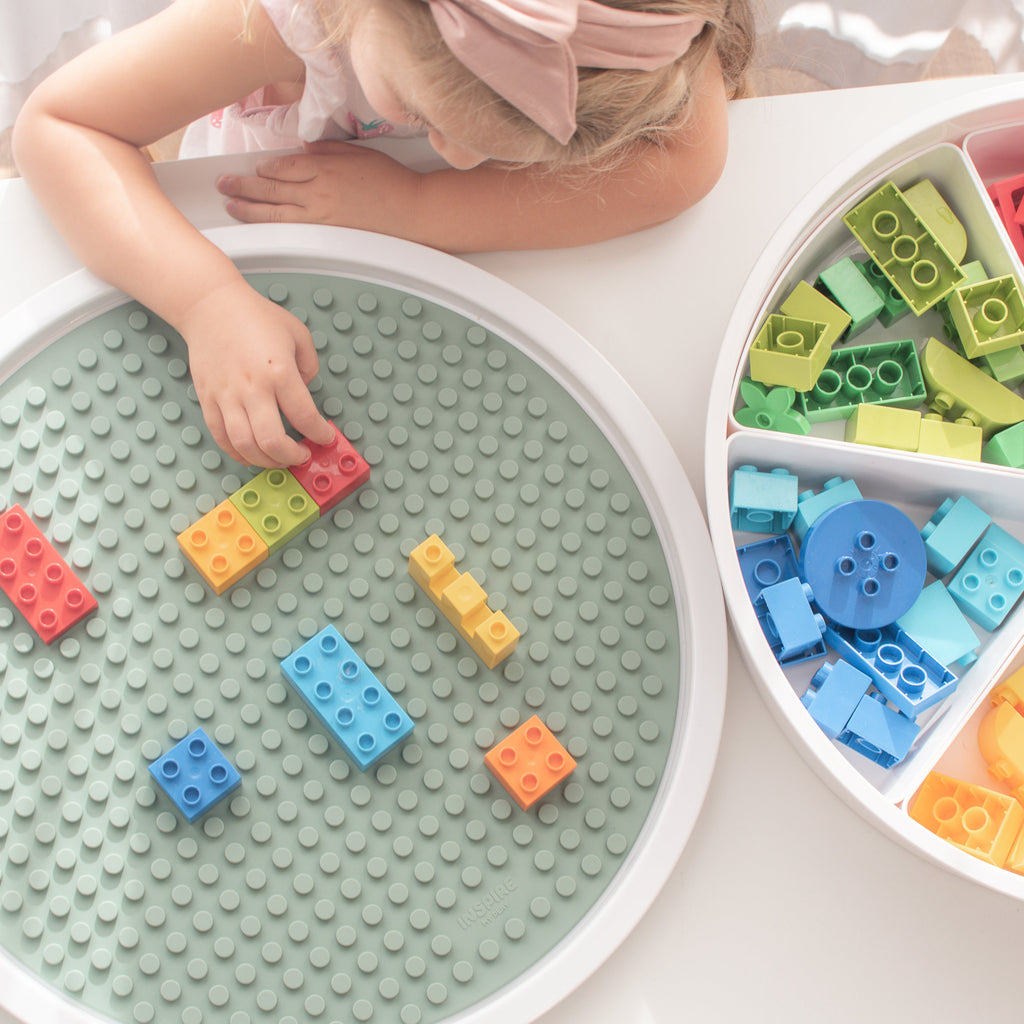 Inspire my play TRAY green building block mat 6 mnd+ 123