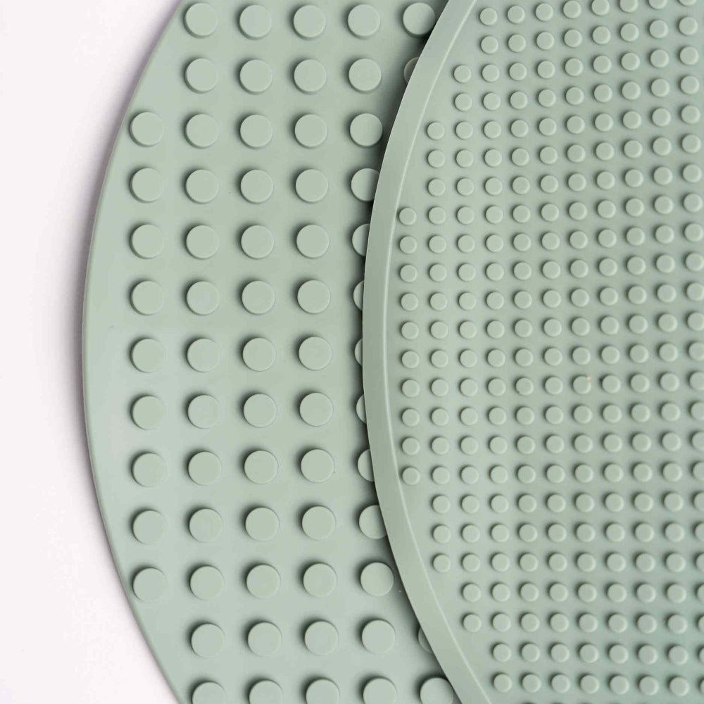 Inspire my play TRAY green building block mat 6 mnd+ silicone