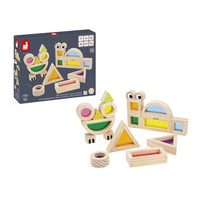 JANOD doorschijnende blokkenset 1 jr+3