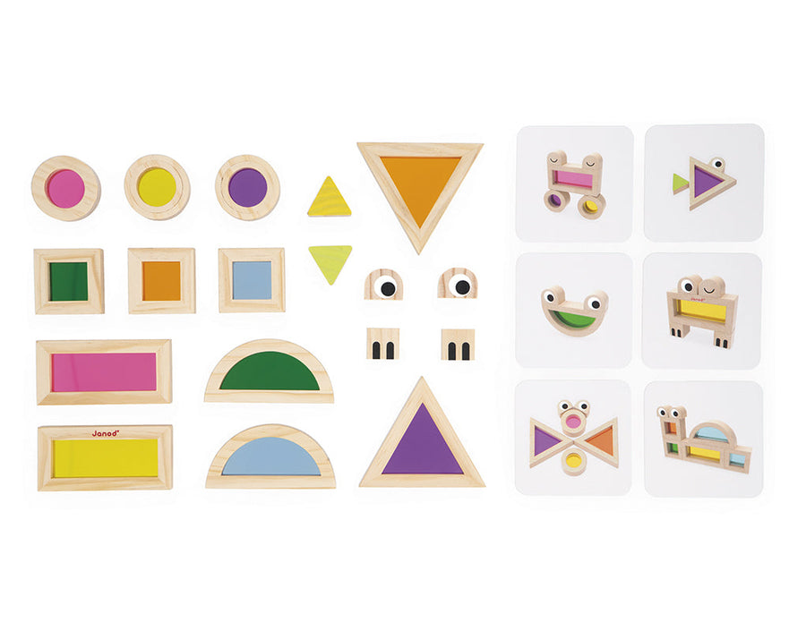 JANOD doorschijnende blokkenset 1 jr+5